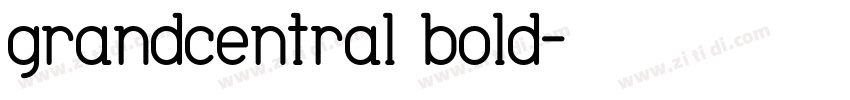 grandcentral bold字体转换